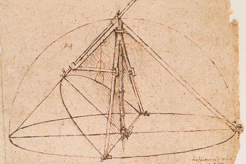 Parabolischer Kompass von Leonardo da Vinci - Literatur-Quiz - Magazin SCHULE